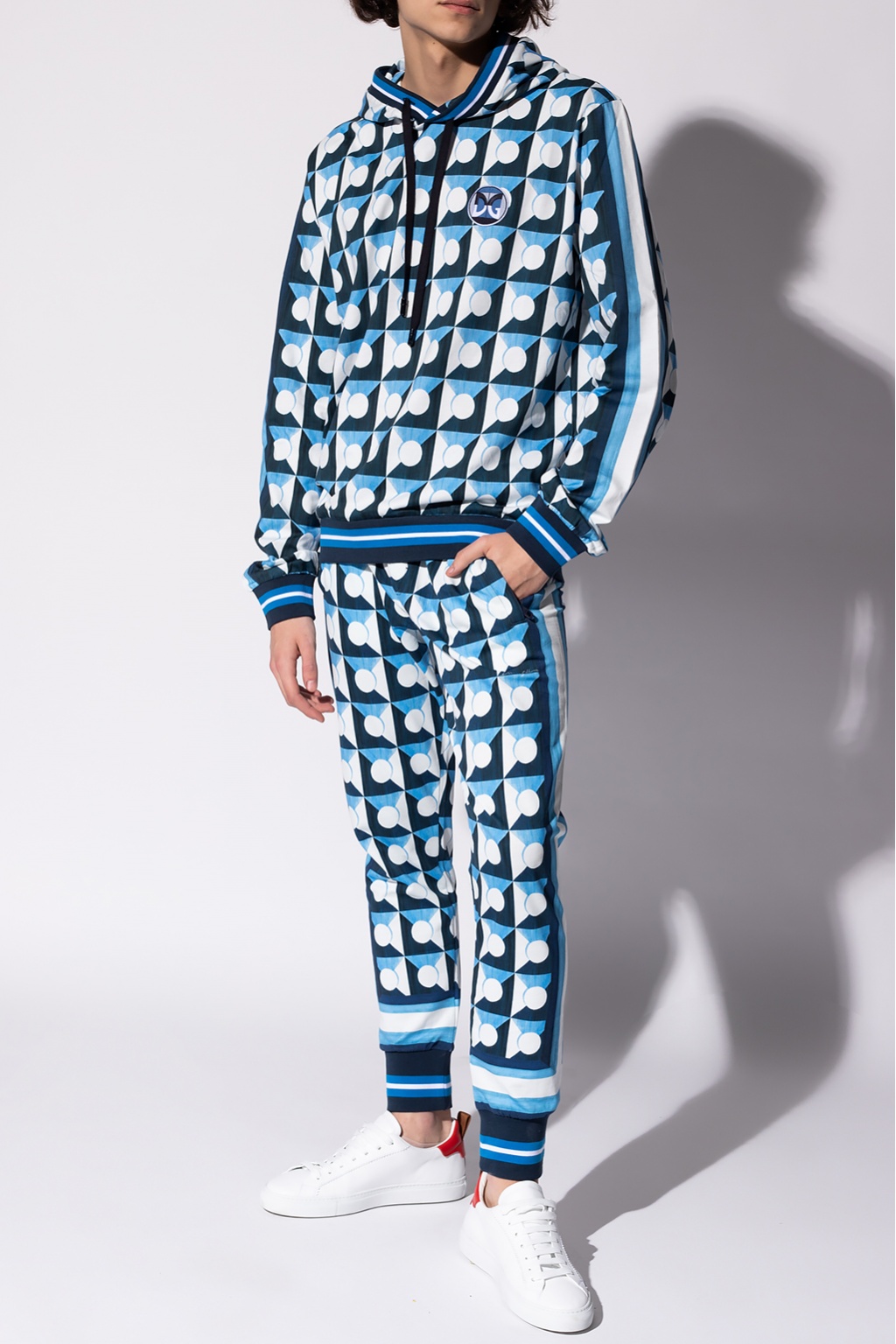 パーカー・フーディ DOLCE  GABBANA Men Tops G9AUOTG7K5VB0665 Blue Jersey zip-up hoodie in Blue for Men | Dolce&Gabbana® US